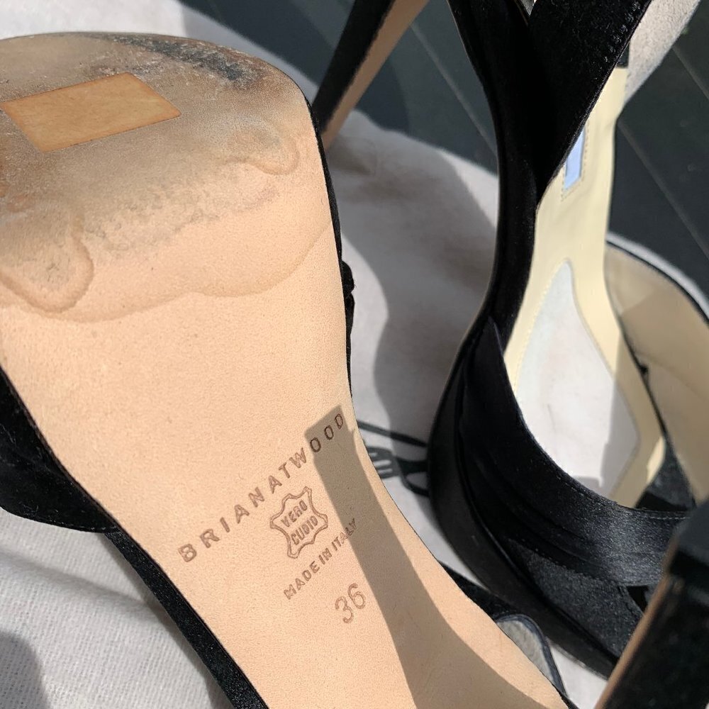 Brian Atwood "Coleen" black heels size 36 - Picture 6 of 6
